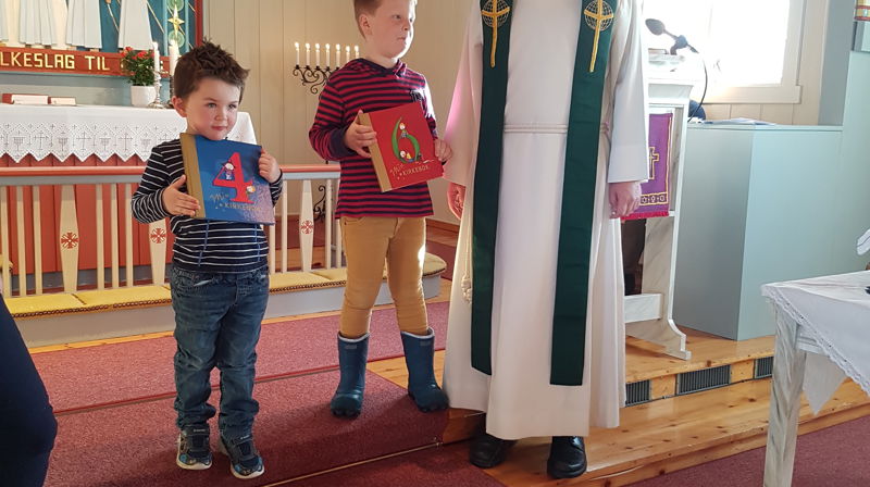 Gudstjenester med 4- og 6-åringer.
