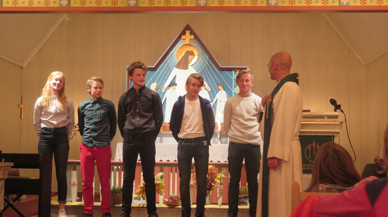 Presentasjon av konfirmanter i Dalsbygda