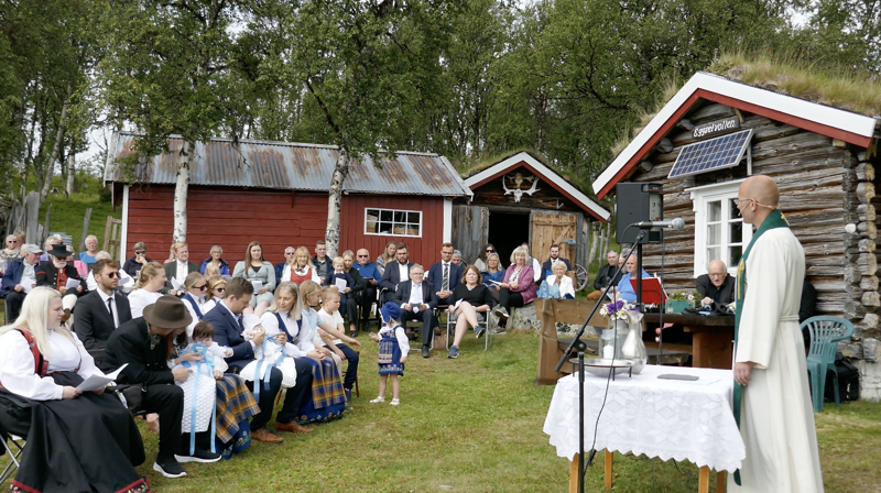 Glimt fra gudstjenestene i juli.
