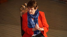 Gro Harlem Brundtland markerte første mai i Sagene kirke. Foto KfiO/fft