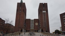 Lederne av kirkelig fellesråd i Oslo og Oslo bispedømmeråd har vært på deputasjon i Oslo Råhus.