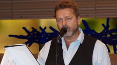 Håvard Rem fremførte balladen om Hans Nielsen Hauge