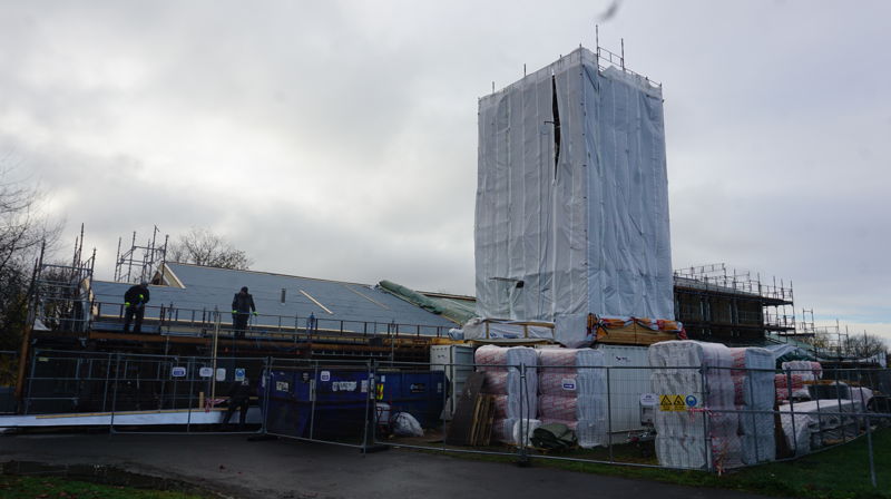 Hasle kirke pusses opp utvendig.