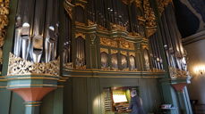 Domorganist Kåre Nordstoga på Domkirkens mektige hovedorgel. Du kan høre Nordstoga på festivalhøymesse og avslutningskonsert 13. oktober.