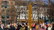 Fra korsvandringen påsken 2018 i Spikersuppa. Foto: KfiO/fft