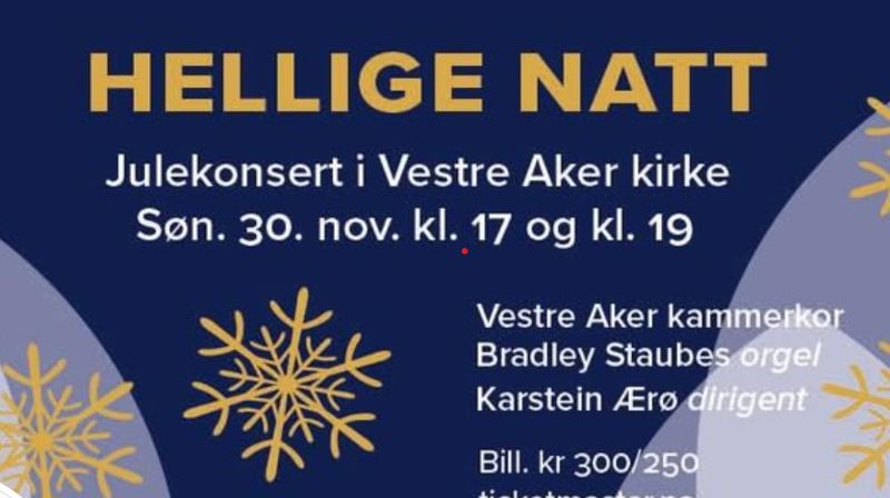 Julekonsert med Vestre Aker Kammerkor