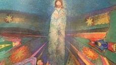 Foto er et utsnitt av et bilde fra boka Påskefortellingen av Brian Wildsmith