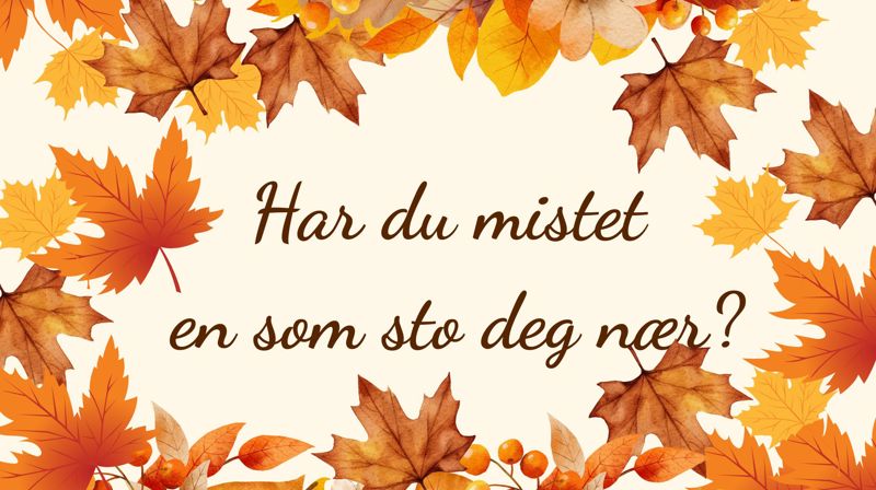 Samtaletilbud og sorggrupper