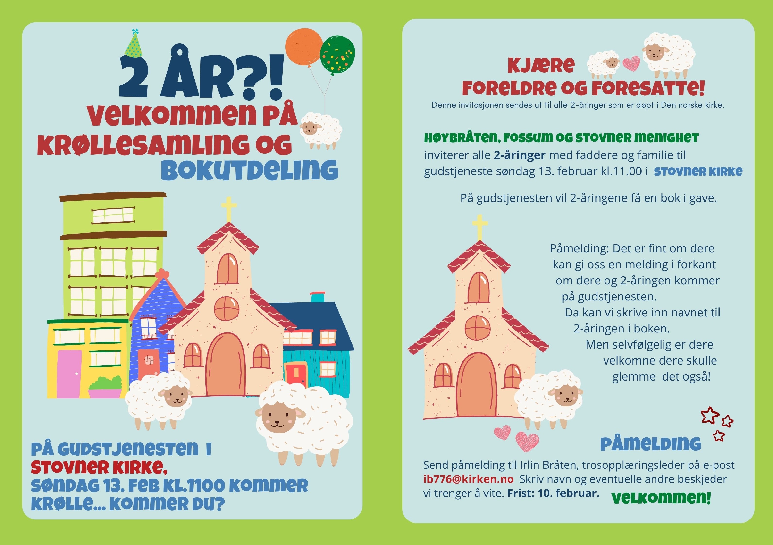 Krøllesamling og 2 års bokutdeling