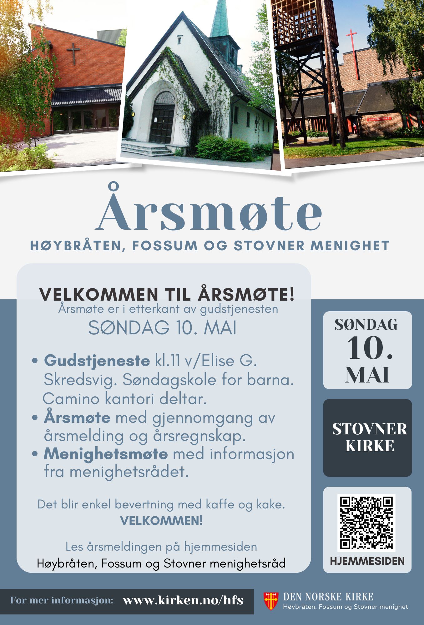 Årsmøte 10. mai 2026 - Stovner kirke