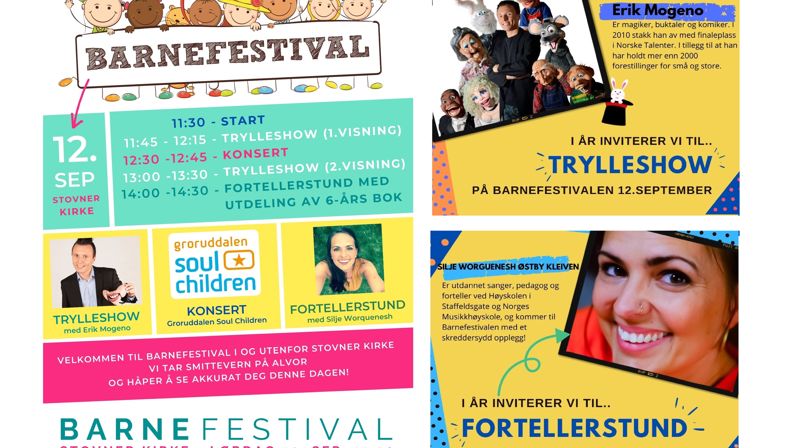 Barnefestival 12.sep. i Stovner kirke
