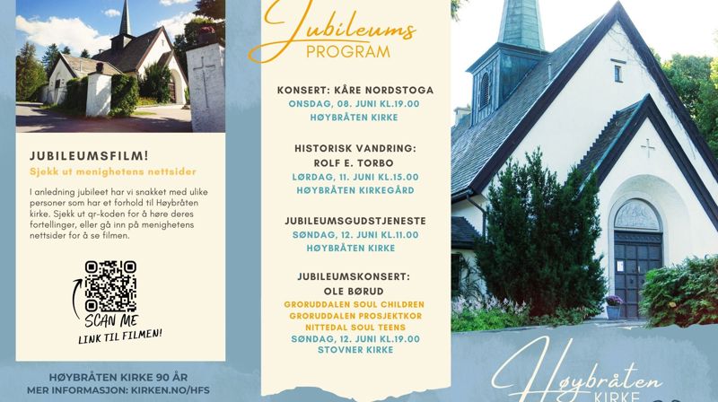 Jubileumsprogram - Høybråten kirke 90år