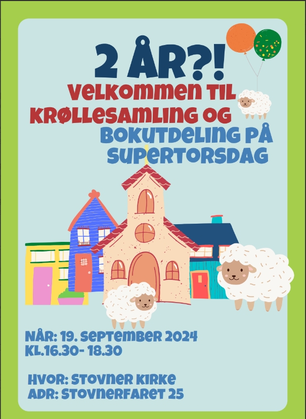 Krøllesamling på supertorsdag for 2 åringer!