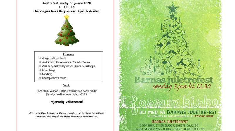 Velkommen til Juletrefest 5.jan!