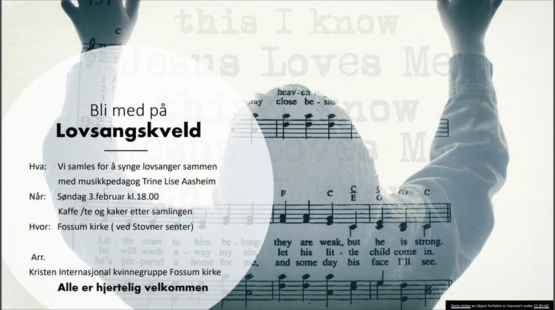 Lovsangskveld i Fossum kirke 3.feb.