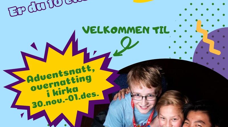 Lysvåken (10-11 år/ 5-7 klasse) lørdag 29. nov. - søndag 30. nov.