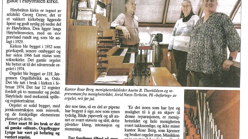 Artikkel fra Akers avis