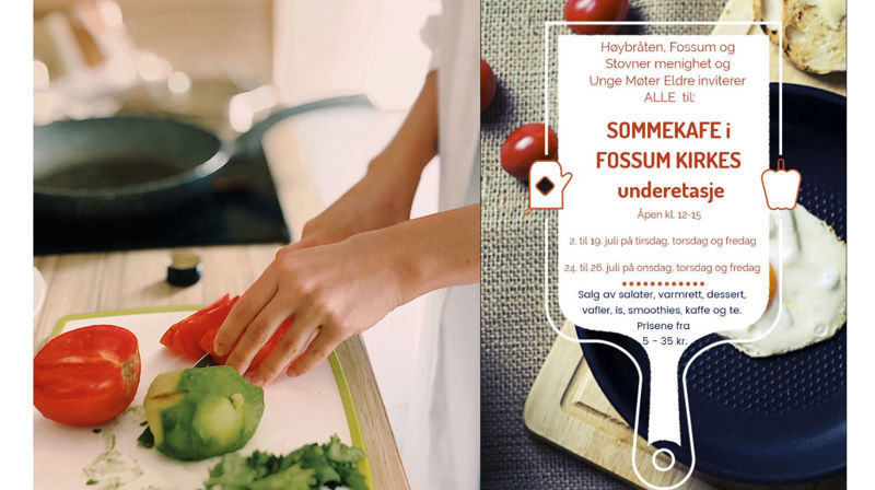 Sommerkafe: Juli /underetasjen i Fossum kirke