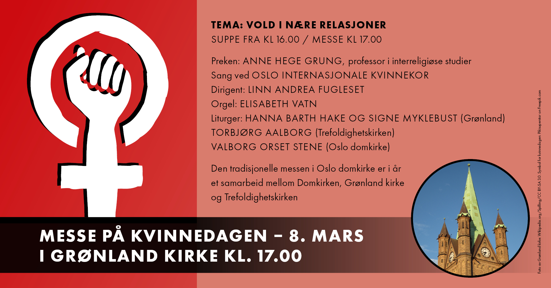 Messe p&#229; kvinnedagen i Gr&#248;nland kirke