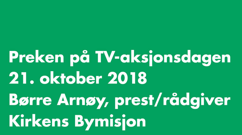 Preken på TV-aksjonsdagen