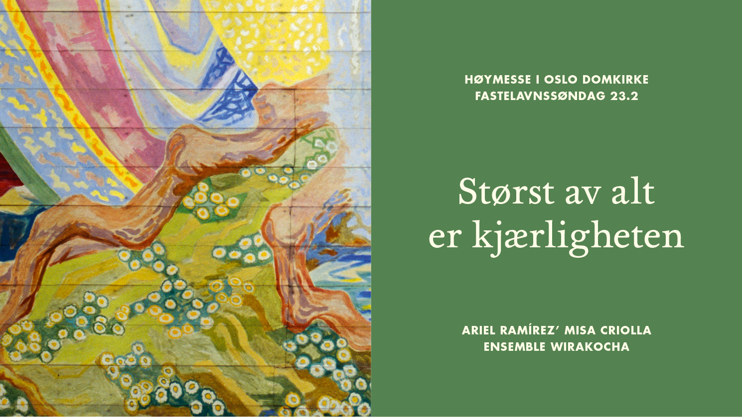 Detalj fra takmaleriet av Hugo Lous Mohr. Foto: Petter Mohn