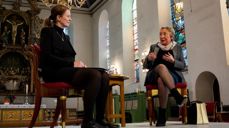 Fra samtalen «Open up – thinking and believing». Foto: Munch design