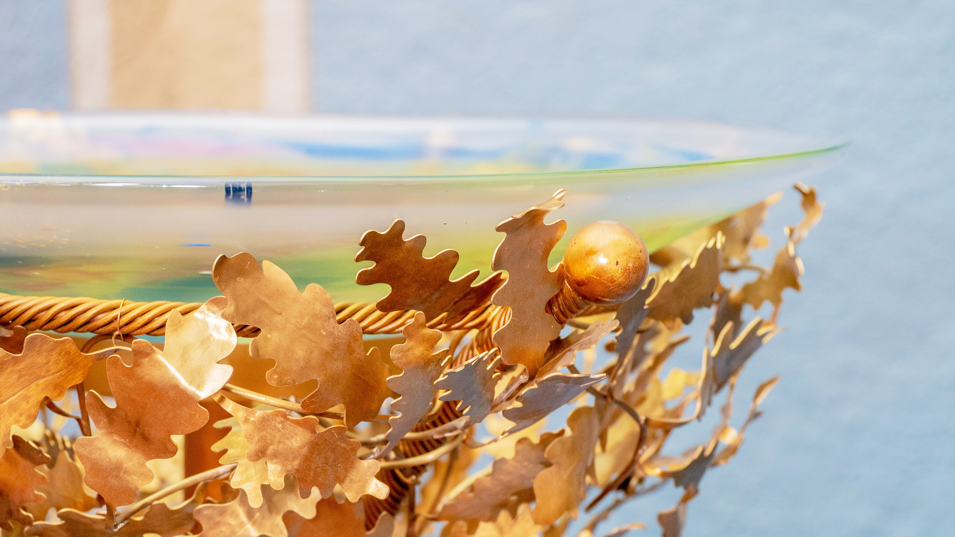 Ny døpefont designet av Maud Gjeruldsen Bugge. Foto: Hadeland Glassverk/Porsgrund