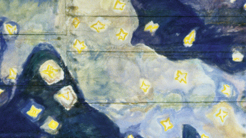 Detalj fra takmaleriet til Hugo Lous Mohr. Foto: Petter Mohn