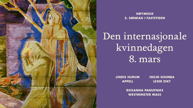 Detalj fra takmaleriet malt av Hugo Lous Mohr i Oslo domkirke. Foto: Petter Mohn.