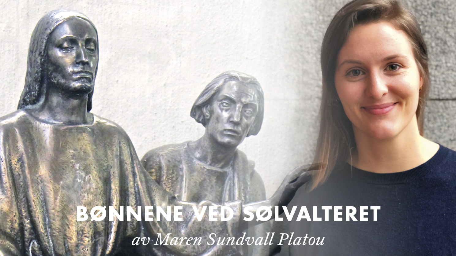 Stiftskandidat i Oslo domkirke Maren. Foto av sølvalteret: Petter Mohn. Foto av Maren S. Platou: Privat