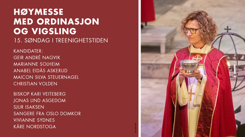 Høymesse med ordinasjon og vigsling