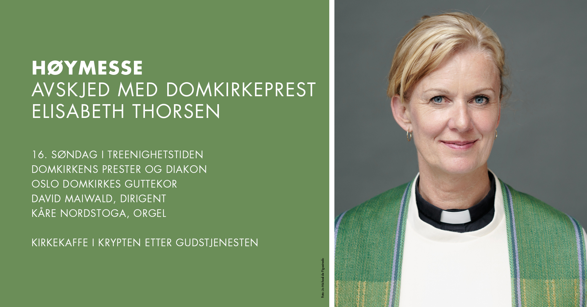Avskjed med domkirkeprest Elisabeth Thorsen i høymessen