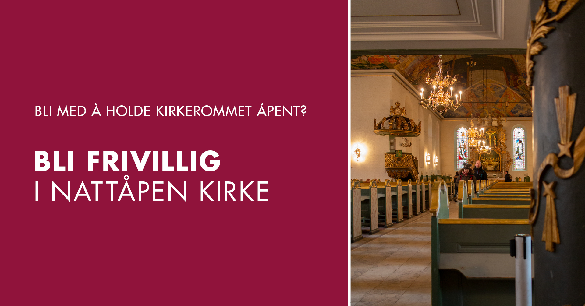 Bli med å holde domkirken åpen