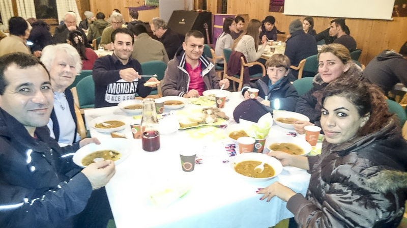 Flyktningefest i kirka