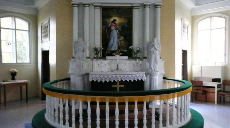 Fra kirken i Engure i Latvia