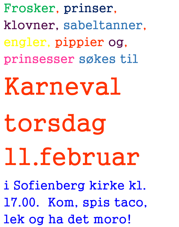 Karnevalplakat