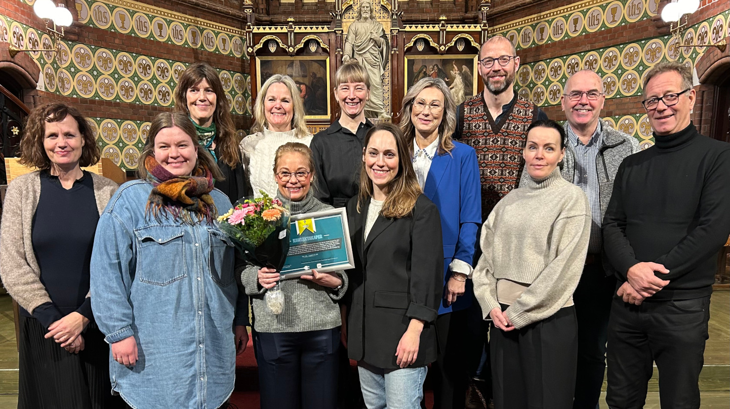 Fra prisutdelingen i Paulus kirke. (Foto: Kirkelig fellesråd i Oslo)