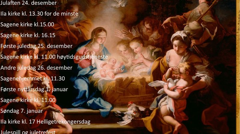 Julaften og julehøytidens gudstjenester