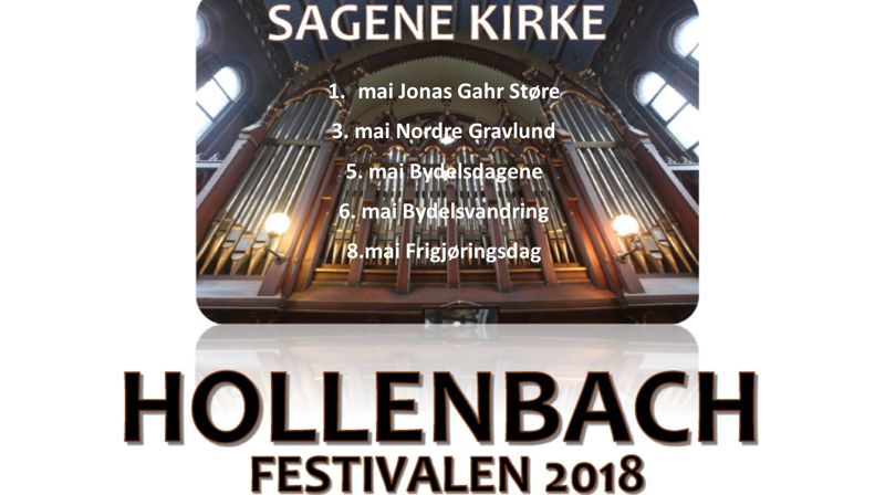 Hollenbachfestivalen i Sagene kirke 1-8.mai. 6. mai vårsanggudstjeneste med seks kor! Byvandring kl. 17.30.