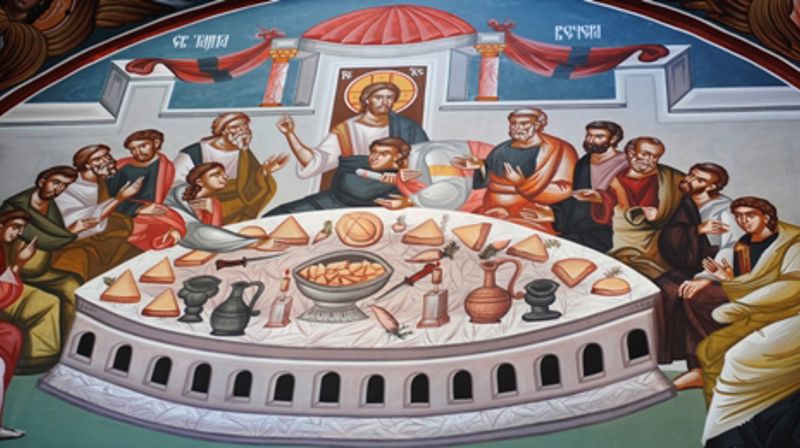 Nattverden. Ikon fra Serbia.