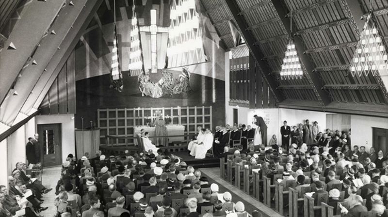 Åpningen av Torshov kirke 1958