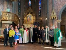 Foto fra jubileumsgudstjeneste i Trefoldighetskirken