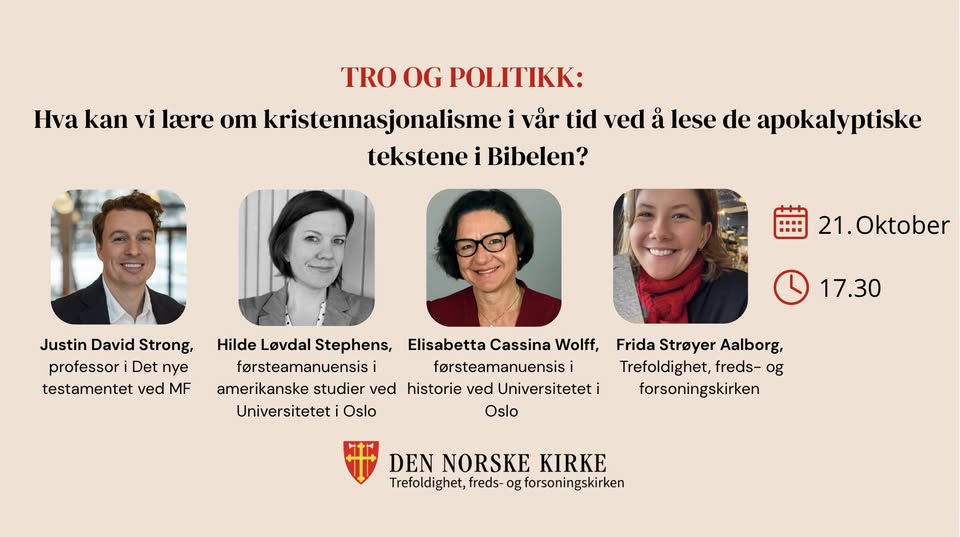 Tro og politikk: Temakveld om kristennasjonalisme