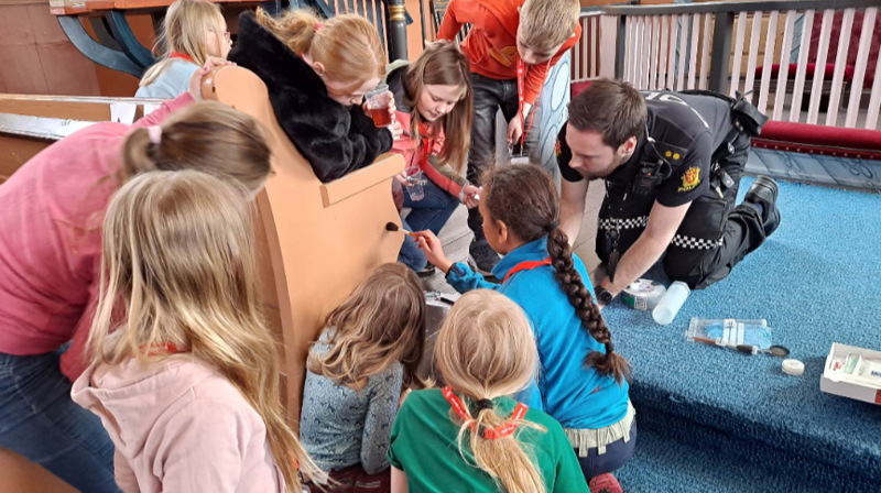 Frå tårnagenthelg i Rogne kyrkje 2023. Foto: Eli Vatn