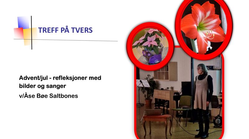 Treff på tvers torsdag 5.desember kl. 12.00 i Ekholt kirkes underetg.