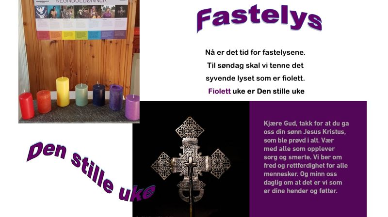 Fastelys er satt ut i kirkene