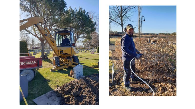 Ny medarbeider på gravlunden