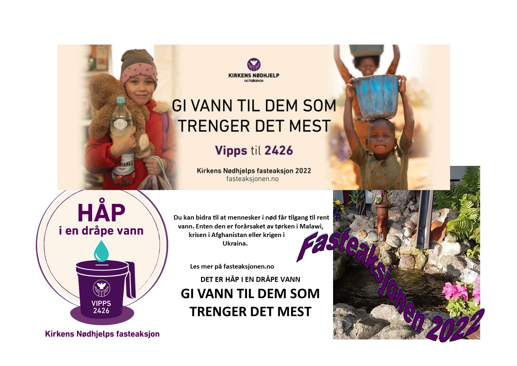 Kirkens Nødhjelps fasteaksjon og bøssebærerdag