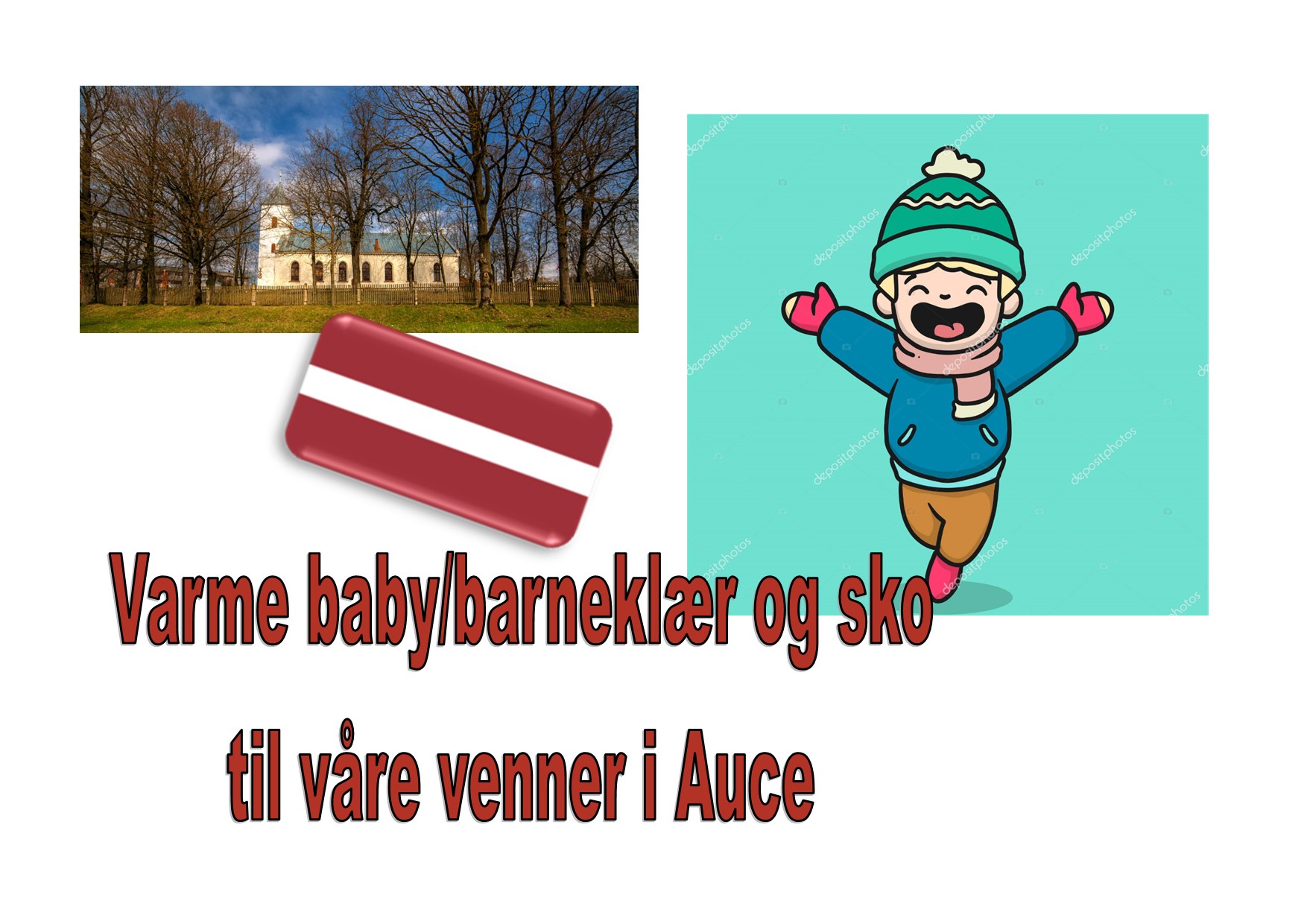 Klesinnsamling til vennskapsmenigheten i Auce