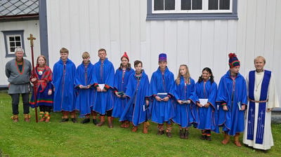 Konfirmanter ved Oppdal kirke 2025. Foto: Morgan Frelsøy